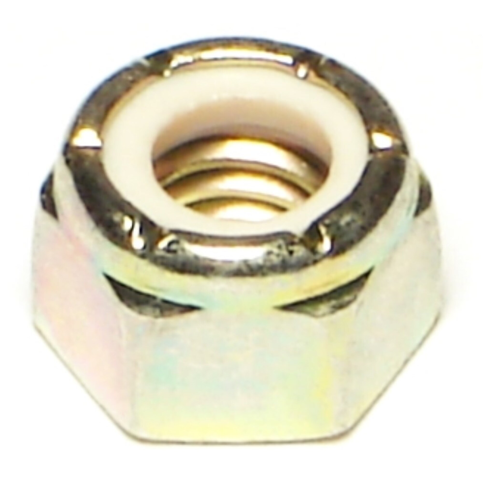Midwest Fastener Nylon Insert Lock Nut - 5/16-18, Grade 8 Steel, Coarse Thread, Zinc Plated, 50 Pcs, Model# 08206